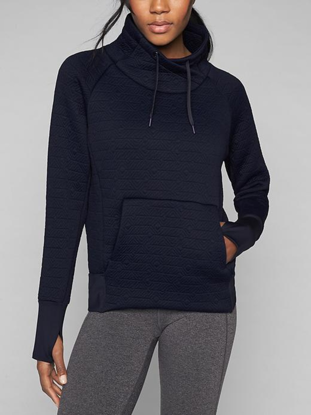 Athleta Jacquard Elevation Pullover Black